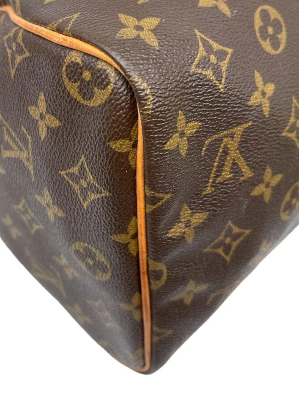 Louis Vuitton  Speedy 30 Monogram Canvas Satchel Bag Brown